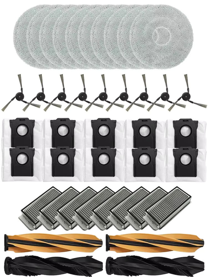 Dreame Zubehör Set mit Ersatzbürsten, Filtern und Wischpads für Matrix 10 Ultra, L60 Ultra PE, X50 Master, X50s Pro Master und L40s Pro Ultra in Multicolour - Bild 3