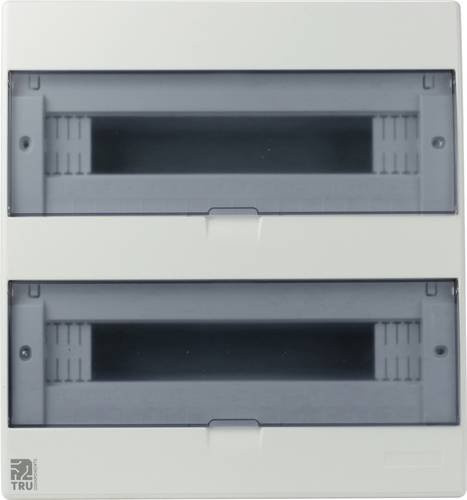 TRU COMPONENTS Installationsverteiler TC-GYB5-32 in Grau aus ABS und PC mit Stahl, B/T/H: 36,6 x 39,5 x 9,5 cm - Bild 1