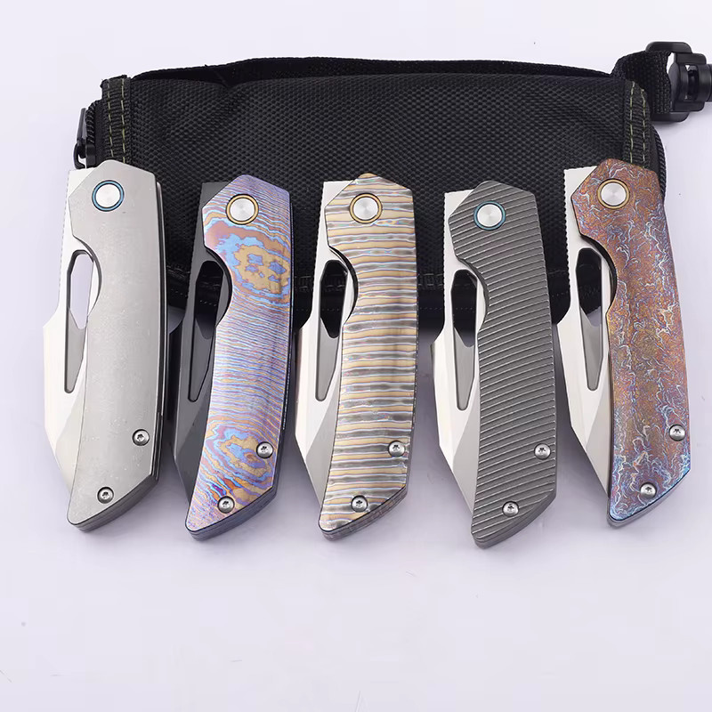 XIANGZUO Outdoor-Messer mit M390-Stahlklinge und Titanlegierung-Griff in Multicolour - Bild 2