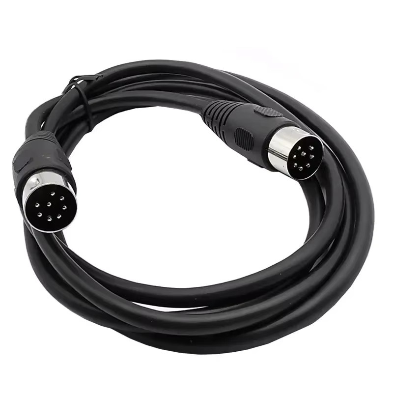 BSN DIN 8-Pin Stecker-zu-Stecker Audiokabel in Schwarz für Lautsprecher, Computer und Fernseher - Bild 5