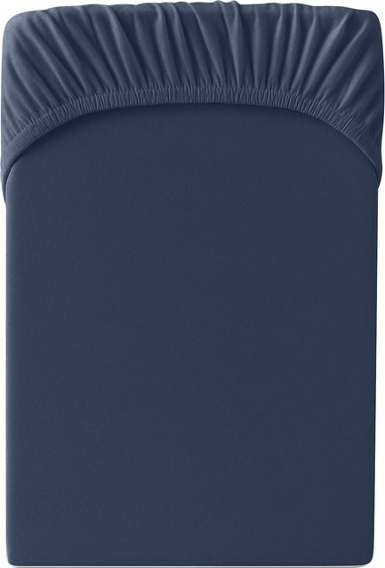 Hornisch HeimTex Spannbetttuch Edel-Jersey in Blau - Bild 1