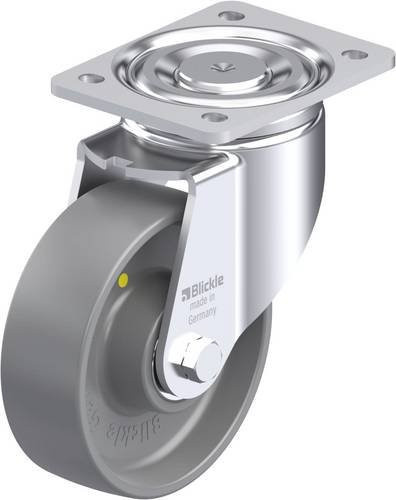 Blickle Stahlblech-Lenkrolle LH-PO 150K-ELS in Grau mit 150 mm Rad-Durchmesser und 400 kg Tragfähigkeit - Bild 1