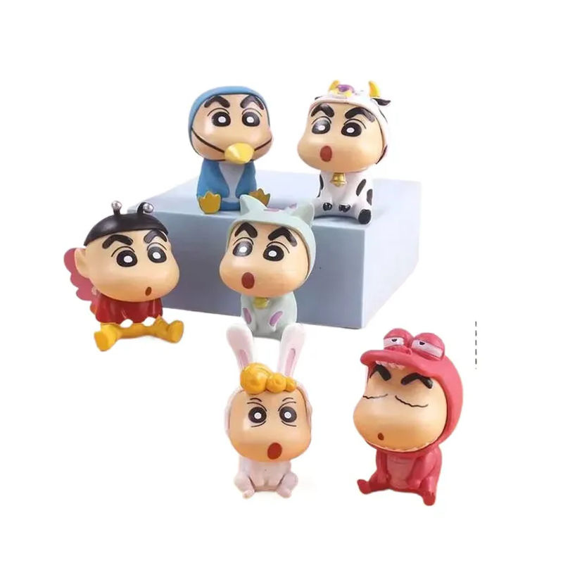 Bandai Xiaoxin Blind Box Set: 6 Stück niedliche Anime-Cartoon-Figuren als mehrfarbige Kunststoff-Dekoration und Überraschungsgeschenk - Bild 2