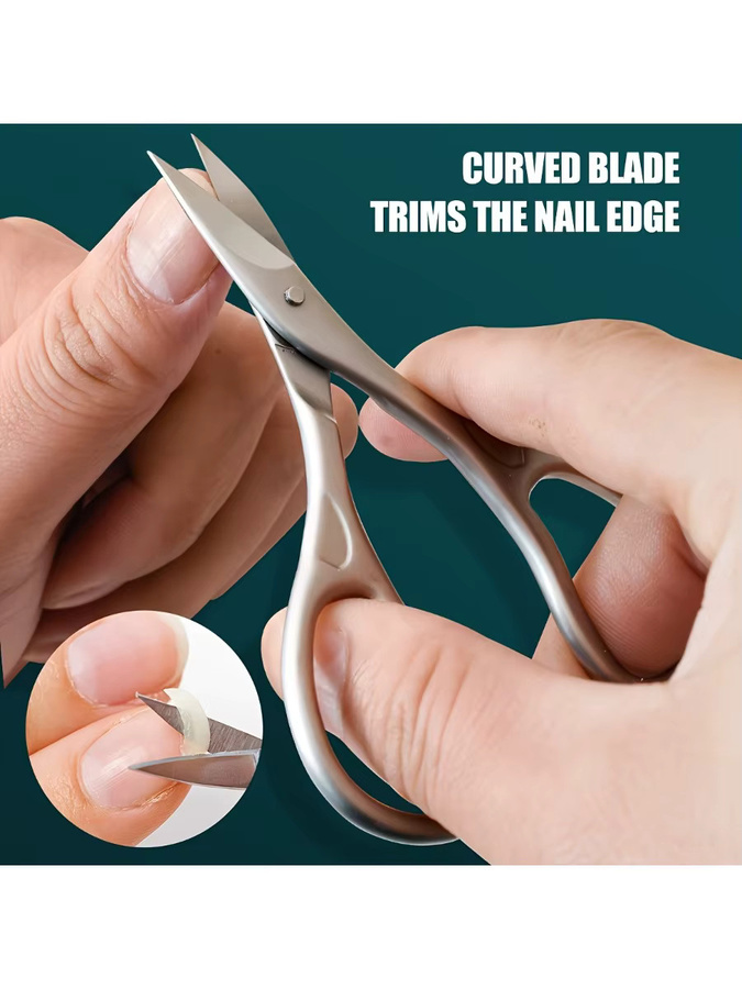 Ouriner Nagelschere Edelstahl, gebogen, Unisex - Bild 6