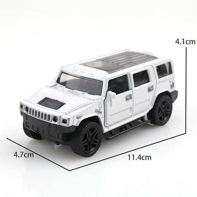 Linyi toy car Hummer, 1:38 Die-Cast Modellauto, Geländefahrzeug, ab 3 Jahre - Bild 1