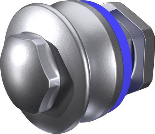 Rittal Druckausgleichsstopfen SZ aus Edelstahl 1.4305 in Silber, 5er-Pack - Bild 1