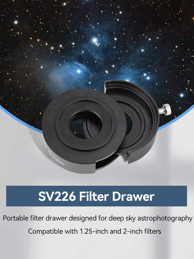 Svbony SV226 Filterschublade in Schwarz mit lichtundurchlässigem Design für Deep-Sky-Fotografie - Bild 7