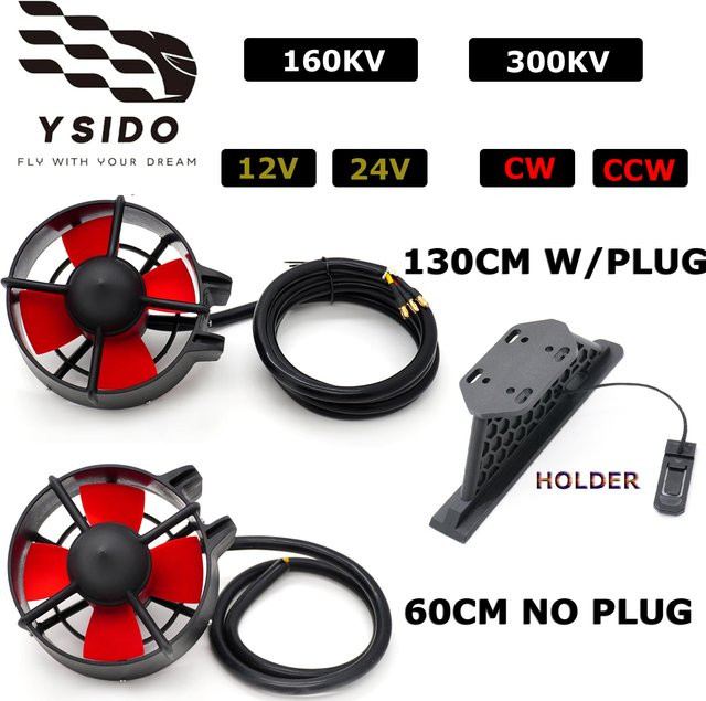 YSIDO RC Unterwasserstrahlruder, bürstenloser Motor mit Sockelhalter - Bild 1