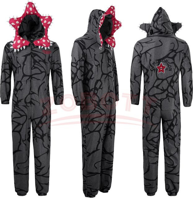 ZOBOTT Dinosaurier Cosplay-Kostüm, Overall, Grau, Plüsch / Textil - Bild 1