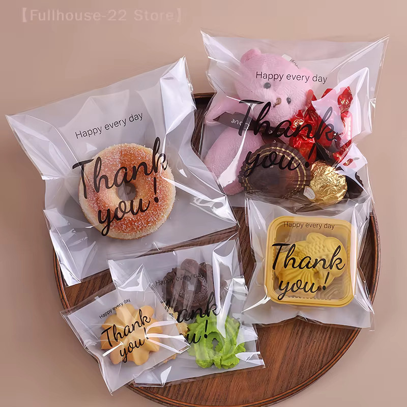 50 Stück transparente selbstklebende Plastiktüten von DANKE für Schmuck, Kekse und Geschenke - Bild 4