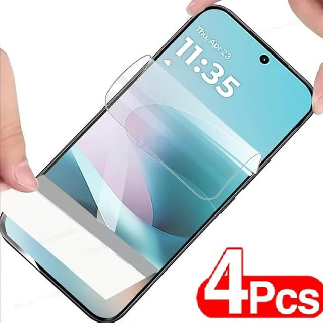 Hydrogel-Displayschutzfolie für Motorola Moto G77 G67 G17 Power und Moto Edge 70 Fusion, transparent, 3 oder 4 Stück - Bild 1