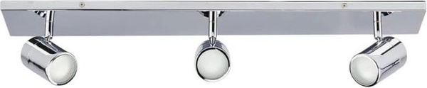 Lindby Deckenlampe Dejan 9641039 Badezimmerleuchte aus Metall in Chrom, 3-flammig, GU10, IP44 spritzwassergeschützt