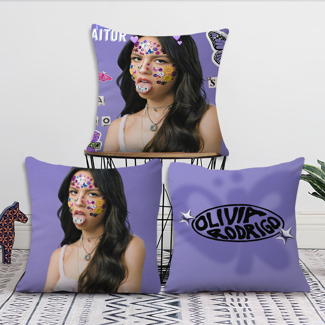 Sänger O-Olivia R-Rodrigo Kissenbezug in Multicolor für Sofa und Dekoration - Bild 1