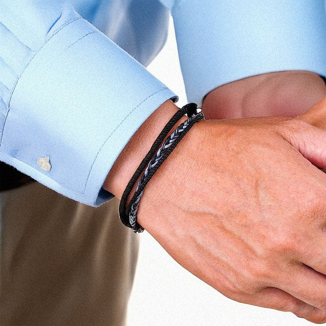 Noter Armband, Schwarz, Herren - Bild 1