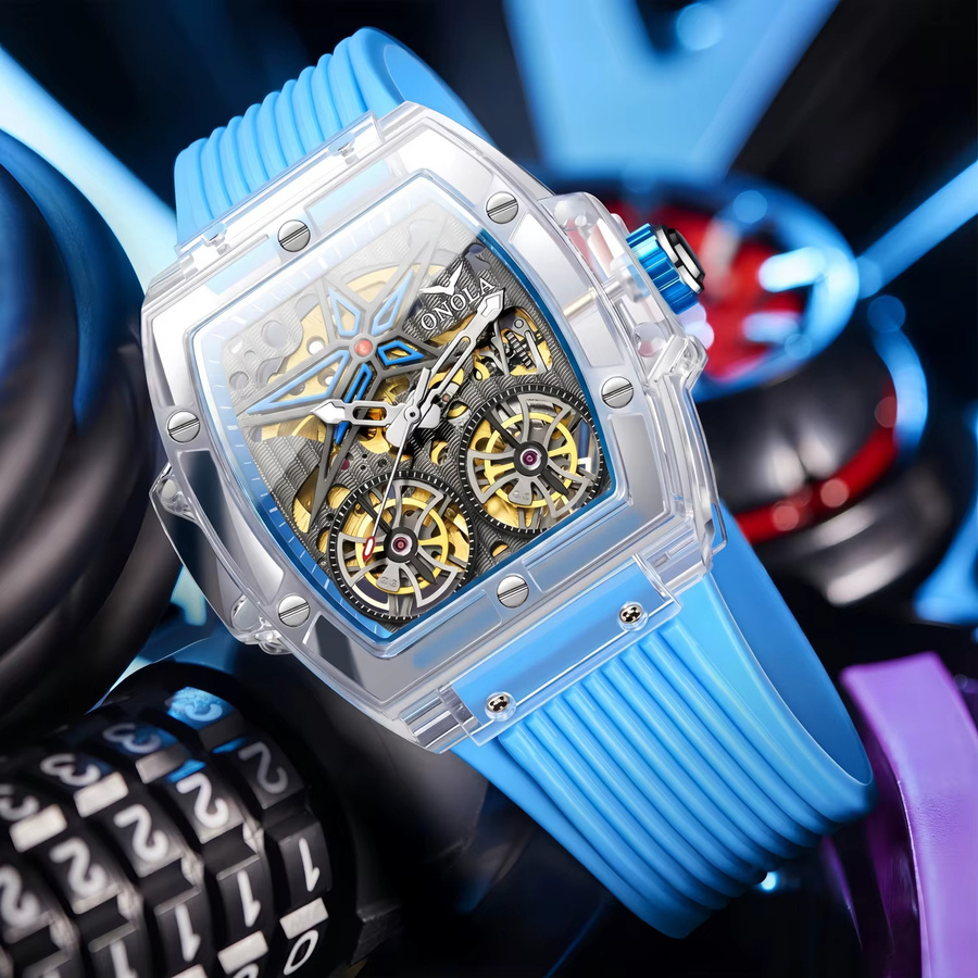 ONOLA Armbanduhr, Automatik, Kunststoff, Herren - Bild 4