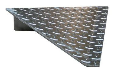 Bauer Auffahrecke Typ AE 24, verzinkt, Silber, B/T/H: 50,0 x 50,0 x 7,8 cm - Bild 1