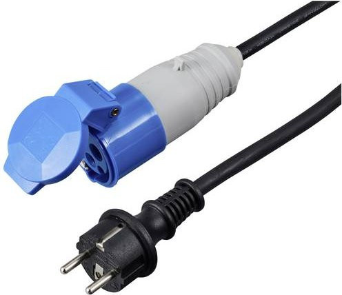 Sygonix CEE-CARA Adapter SY-6328338 16A 3polig 230 V/AC Blau - Bild 1