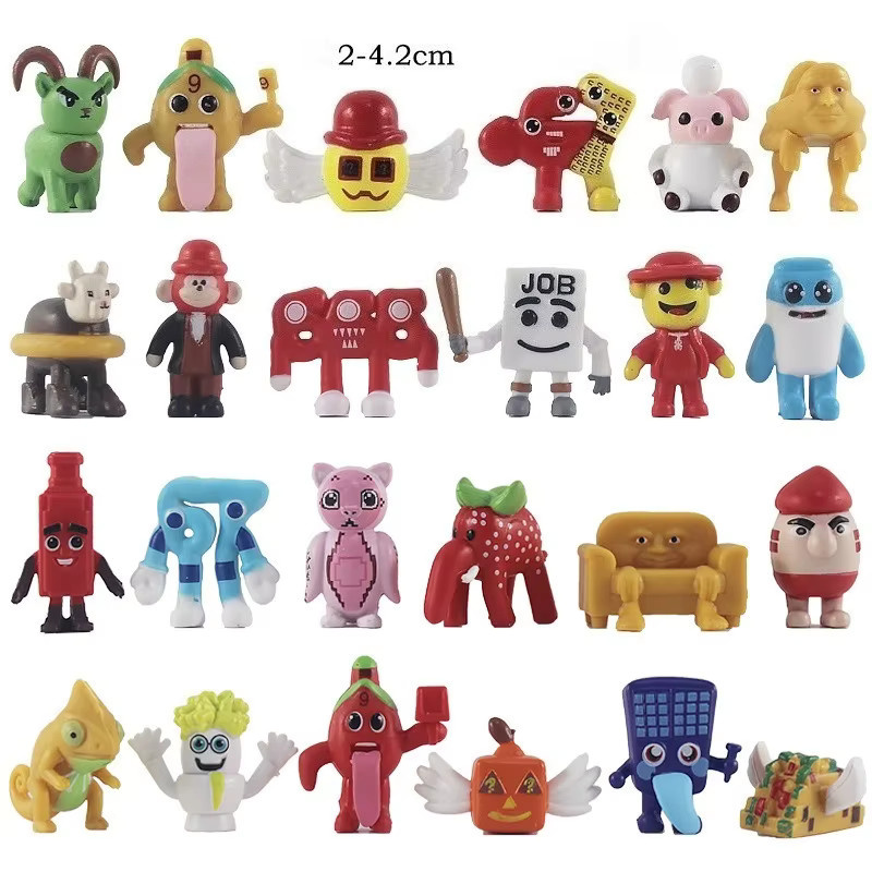 2026 Steel A Brainrot Game Blind Box, Anime Figur, 24-teiliges Set - Bild 3
