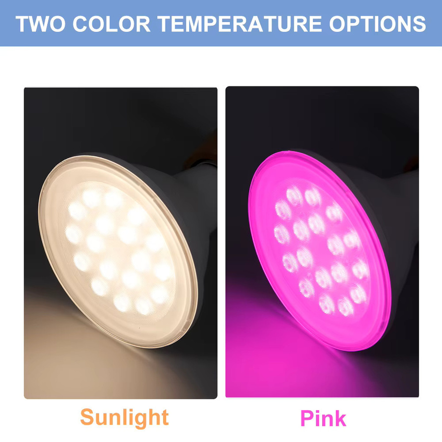 CanLing 25W E27 LED Grow Light mit Vollspektrum für Obst, Gemüse und Topfpflanzen in Weiß - Bild 2