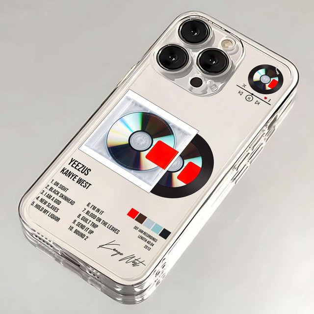 Kanye West Rapper Heißes Album Handyhülle für iPhone 11 12 13 14 15 16 Pro Max SE 7 8 Plus Mini X XS XR Weiche Stoßfeste Hülle Transparent - Bild 1