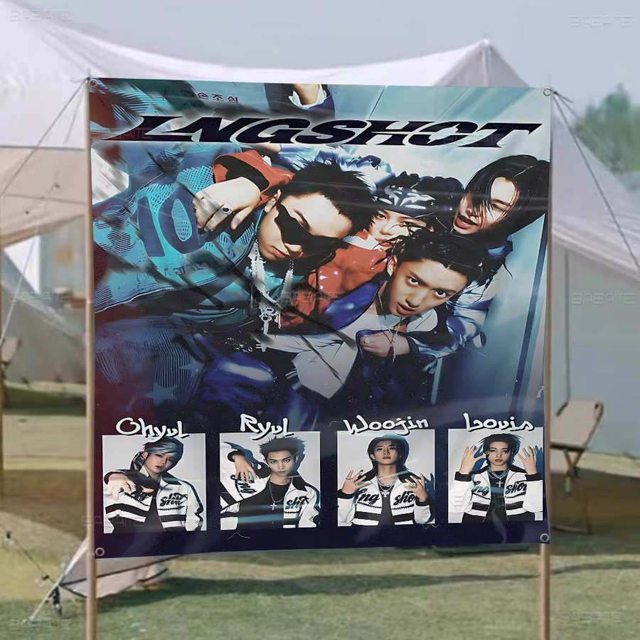Potdemiel Camping-Flagge LNGSHOT Debüt-EP SHOT CALLERS Banner-Druck in Multicolor - Bild 5
