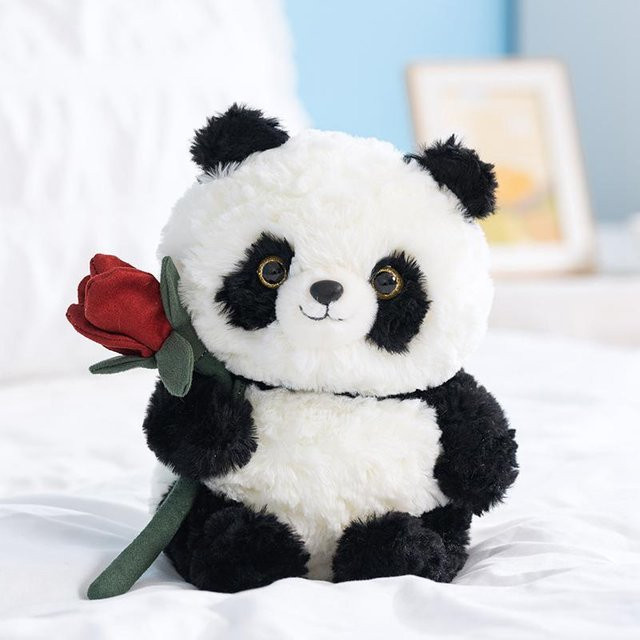 PUNIDAMAN Bambus Panda Puppe Plüschpuppe, 23cm - Bild 1