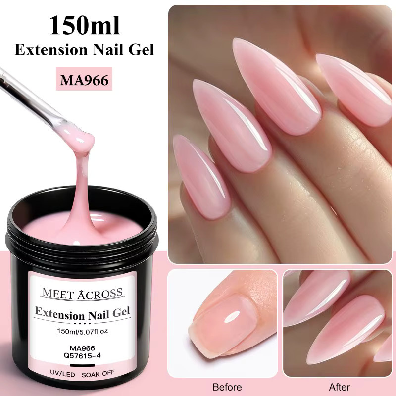 MEET ACROSS Nagelgel, 3 Stück, 150 ml, glänzend - Bild 2