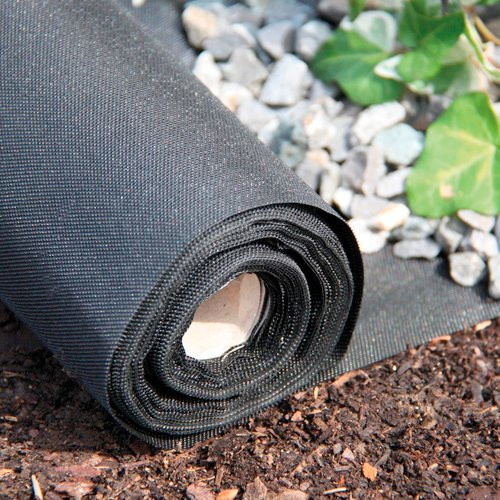 BELLISSA Unkraut-Stopp Vlies Comfort aus Kunststoff, schwarz, Breite: 0,9 m, Länge: 10 m - Bild 1