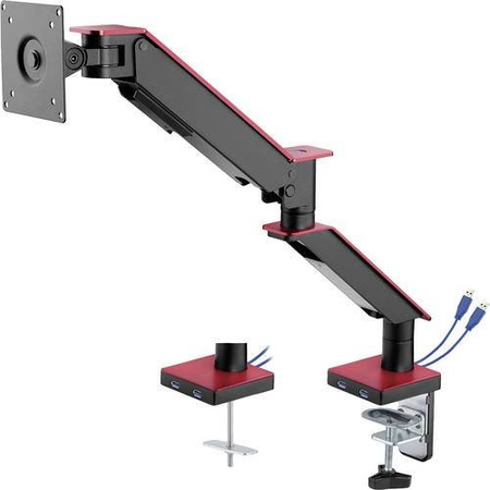 My Wall Monitor-Tischhalterung HL 25-1L Schwarz für Displays von 43,2 cm bis 88,9 cm drehbar