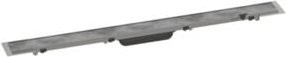 Hansgrohe RainDrain Rock Duschrinne Fertigset aus Edelstahl in Grau, Breite: 80 cm - Bild 1