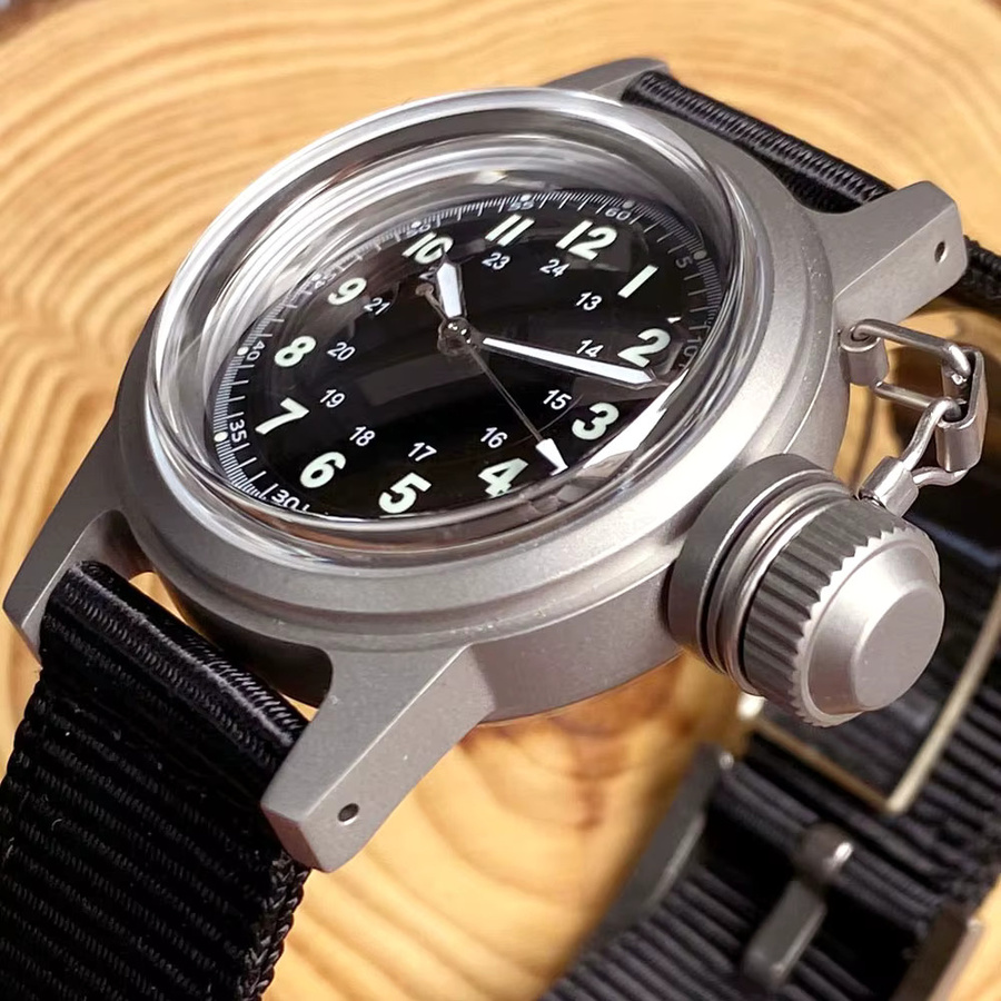 Tandorio Armbanduhr Automatik, Edelstahl, 36 mm, Schwarz, Herren - Bild 5