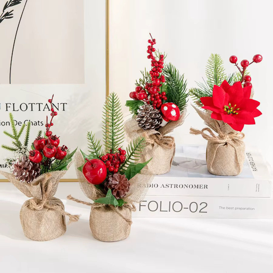 XIAOYINMO Künstliche Blumen für Dekoration von Garten, Hochzeit und Party, 3er-Set - Bild 1