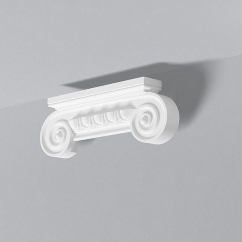 Arstyl Pilaster Kapitell Nmc Pc1 Noel Marquet Zierelement aus Kunstharz in Weiß - Bild 1