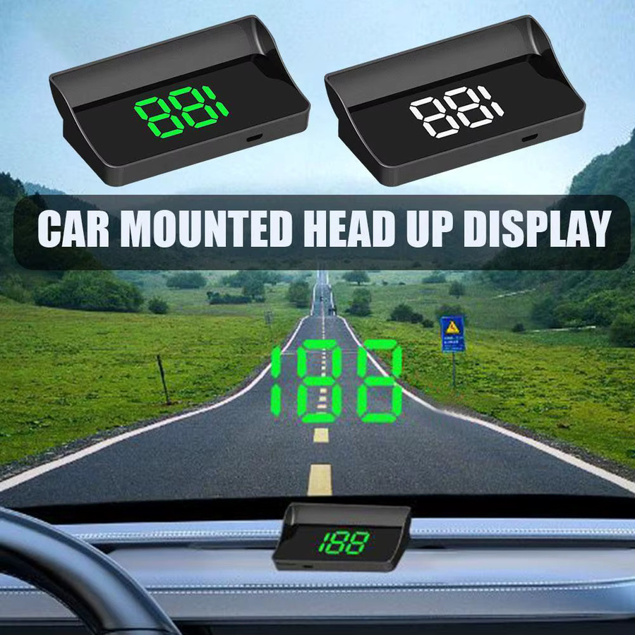 Digitales Auto-Head-up-Display mit GPS-System und Tachometer in Schwarz - Bild 2