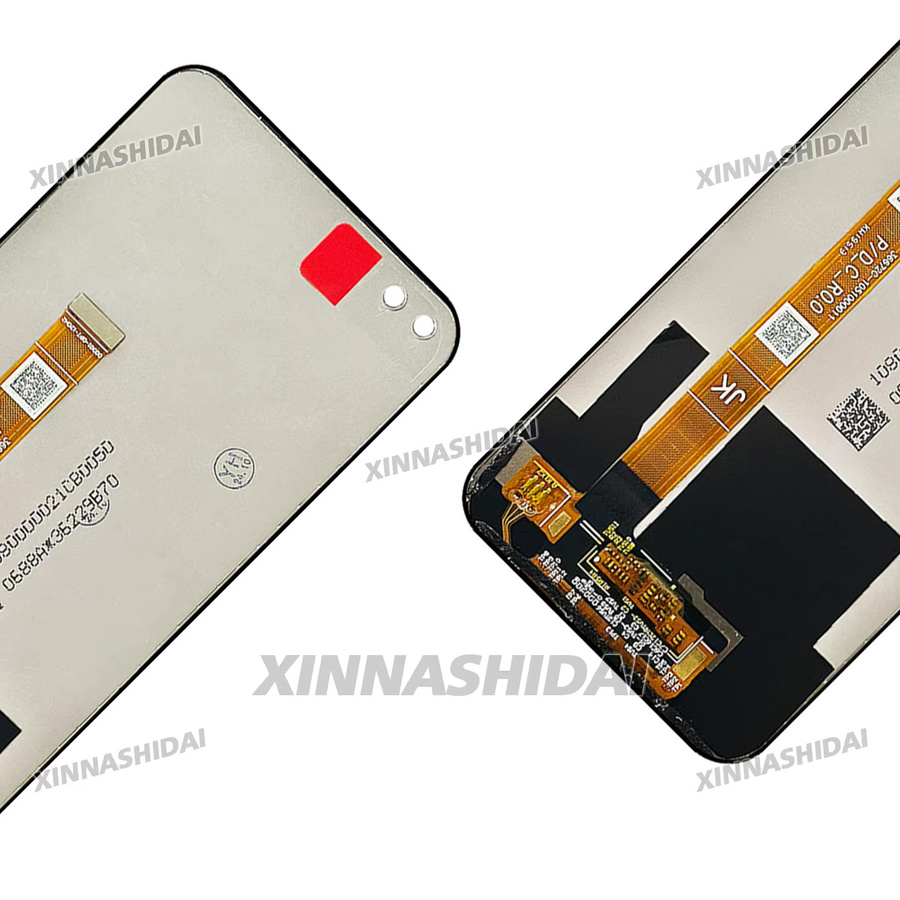OPPO A92S LCD Display mit Rahmen und Touch Digitizer Sensor Montage in Schwarz - Bild 2