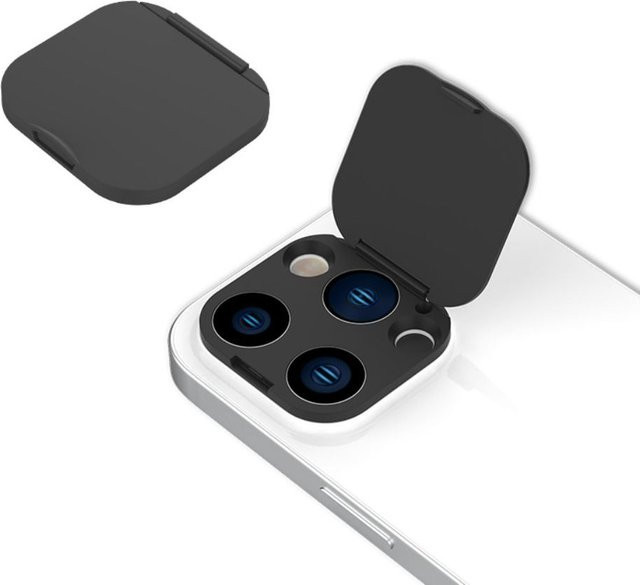 Webcam-Abdeckung für iPhone 14 Pro Max und 14 Plus in Schwarz zum Schutz der Privatsphäre aus Kunststoff - Bild 1
