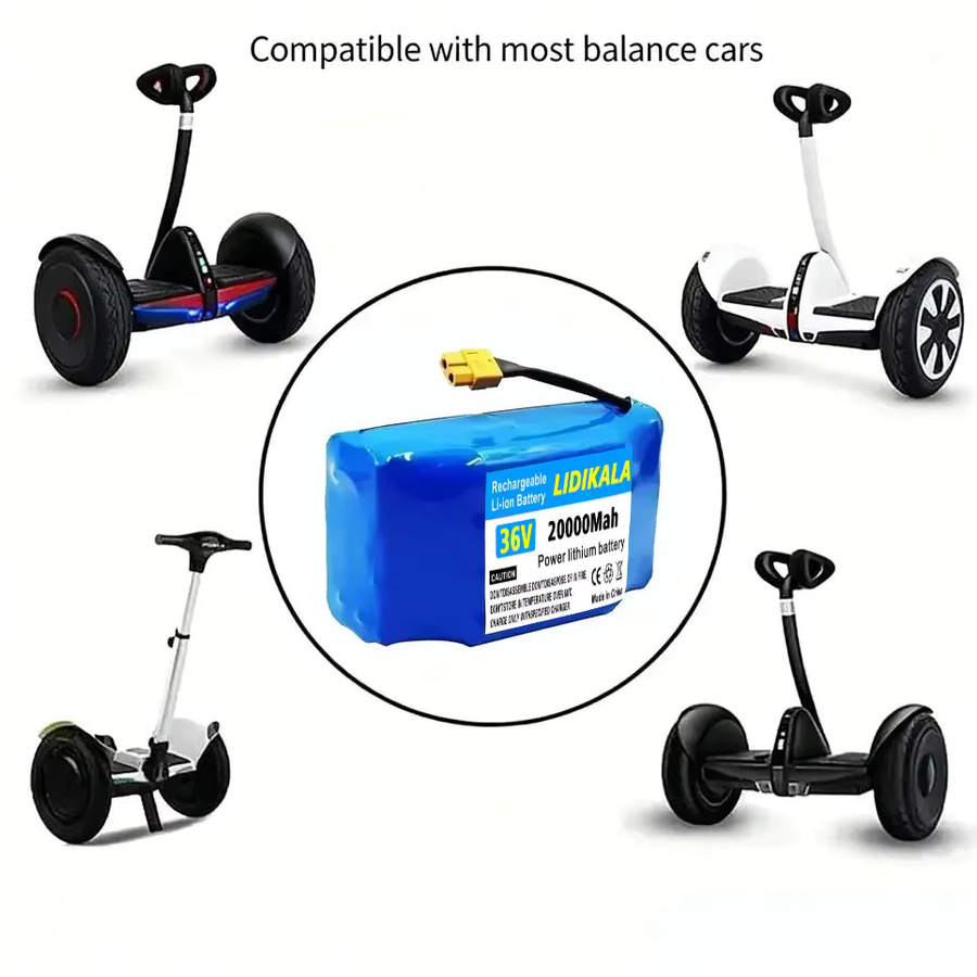 Wiederaufladbarer Lithium-Akku 20000mAh 36V 10s2p in Blau für Hoverboards, Einräder und selbstbalancierende Elektroroller - Bild 4