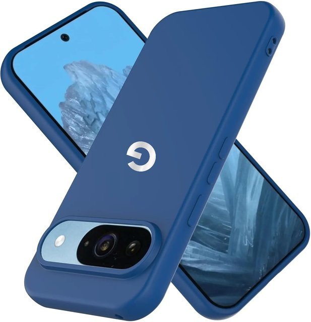 Original Flüssig-Silikon Handyhülle für Google Pixel 11 Pro XL, stoßfeste Schutzhülle in Schwarz oder Blau - Bild 1