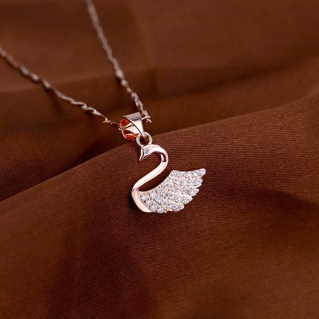 Wucifang Jewelry Halskette, Zirkonia, Kupfer, Schwarz, Damen - Bild 1