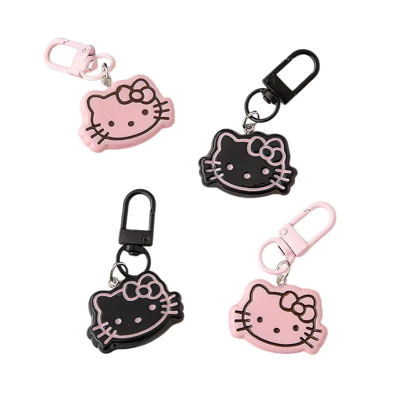 MINISO Schlüsselanhänger Hello Kitty, Acryl, Rosa Schwarz, Unisex - Bild 2