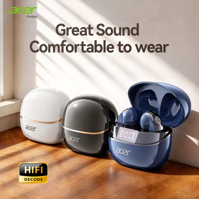 Acer Ohr554 Kabellose Bluetooth-Kopfhörer mit Semi-In-Ear-Design, 3D-Surround-Sound und intelligenter Geräuschunterdrückung - Bild 4