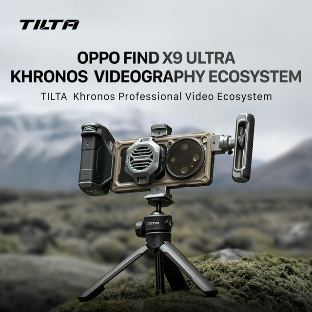 Tilta Khronos Creator Kit für OPPO Find X9 Ultra in Schwarz mit 67mm Filteradapter, Focus PD-Griff und Schnellwechsel-Stativstange - Bild 1