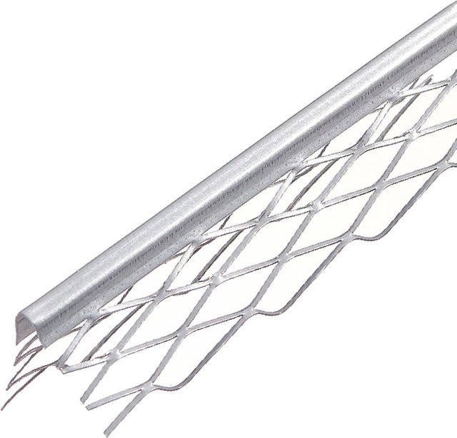 Protektor Kantenprofil 1007 Innenputz aus Edelstahl in Silber, B: 25 cm, L: 200 cm, H: 10 mm - Bild 1