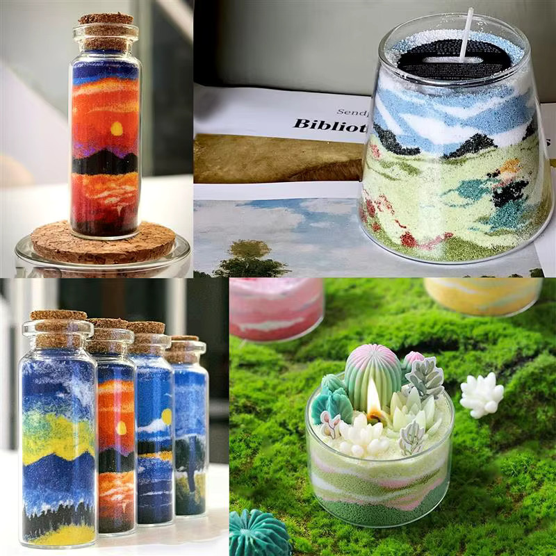 Körniges Perlenwachs in Weiß und Bunt für DIY-Kerzenherstellung und Sandmalerei, 10–1000 g - Bild 3