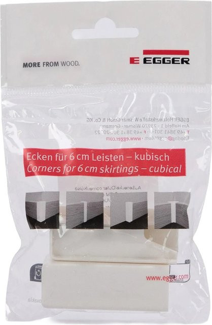 Egger Außenecke Kubisch Universal Weiß, 2 Stück - Bild 1