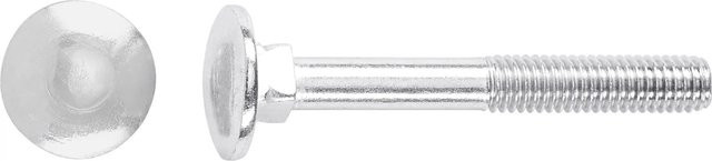 LUX-TOOLS Schlossschrauben Flachrundkopf M5 x 30 mm aus Stahl, 100 Stück, Silber/Verzinkt - Bild 1
