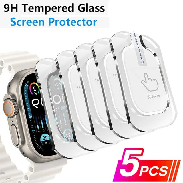 HUBANDE Bildschirmschutz Glas für Apple Watch Ultra 49mm, transparent - Bild 1