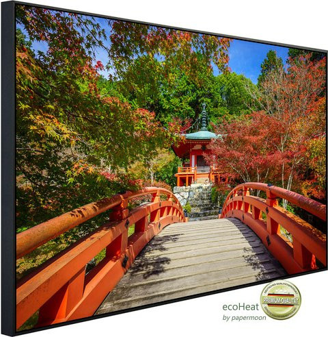 papermoon Infrarotheizung EcoHeat Daigoji Tempel Kyoto mit Matt-Effekt in Bunt, App-Steuerung und Überhitzungsschutz, B/H/T: 60 x 60 x 6 cm - Bild 1