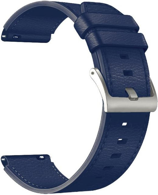 Uhrenarmband Leder, Blau, Unisex, für Huawei Watch GT 2 Pro - Bild 1