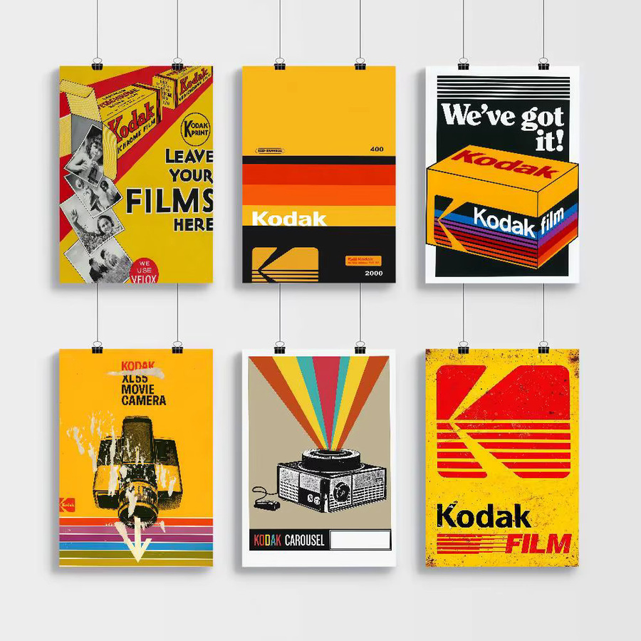 Selbstklebende Retro Kunst Poster Aufkleber von moetch in Multicolor aus Kraftpapier - Bild 3